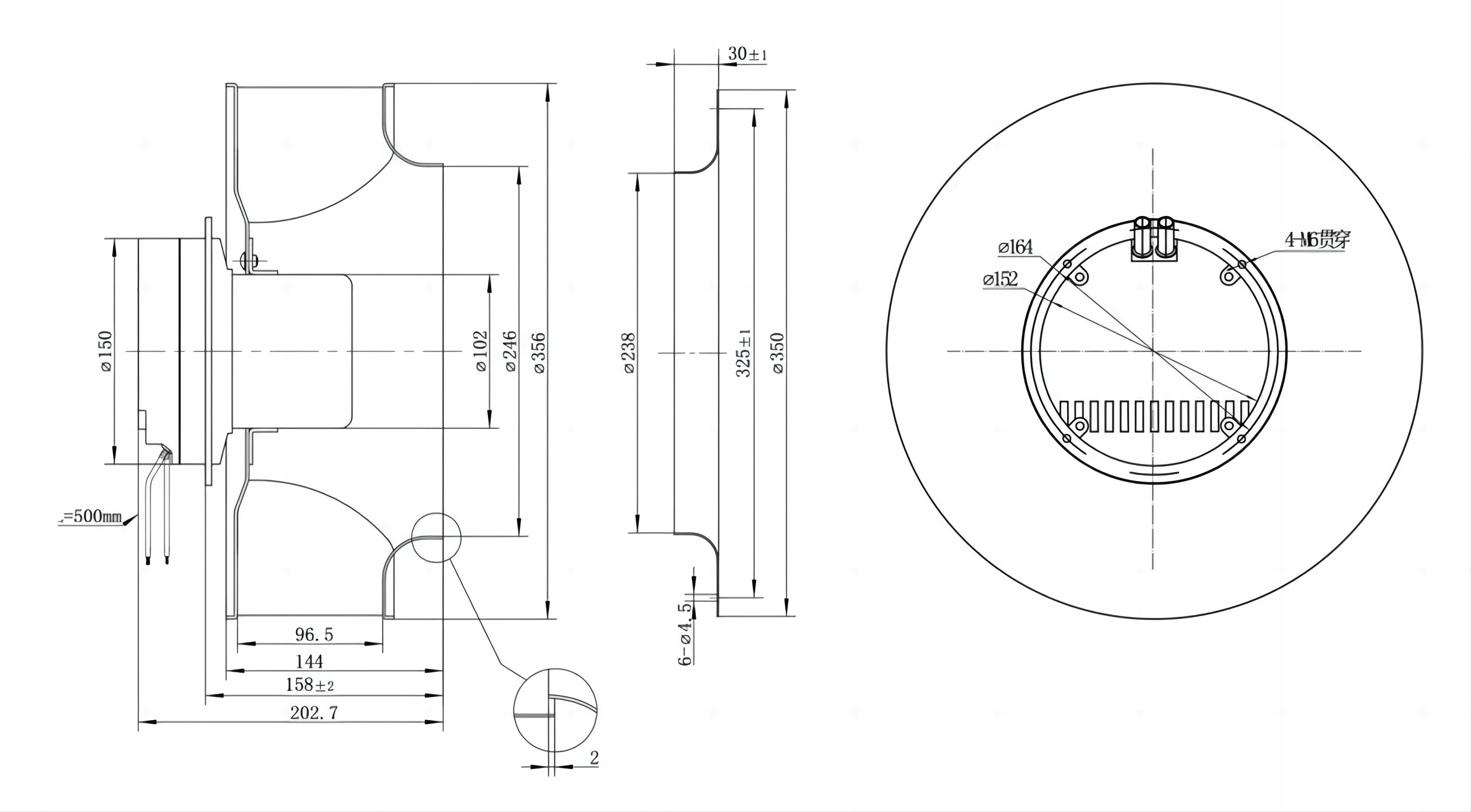 EC 355 Centrifugal fan圖紙